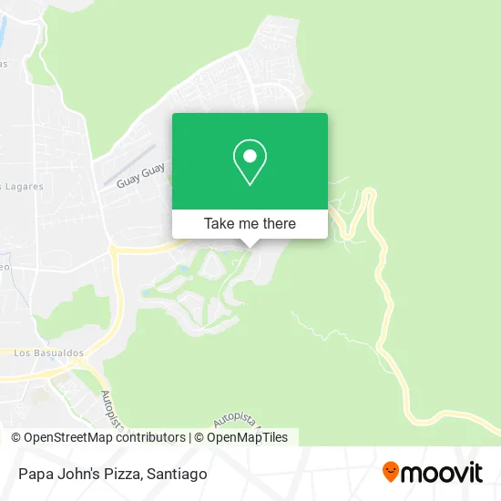 Papa John's Pizza map