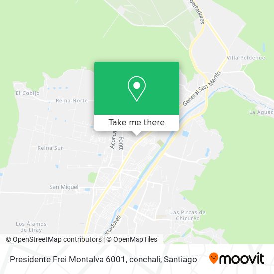 Mapa de Presidente Frei Montalva 6001, conchali