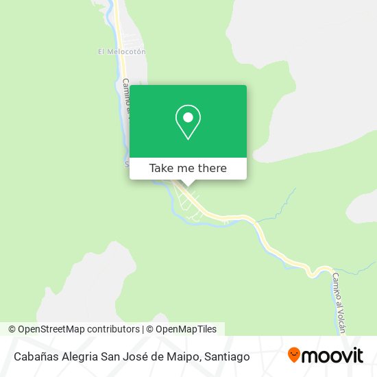 Cabañas Alegria San José de Maipo map