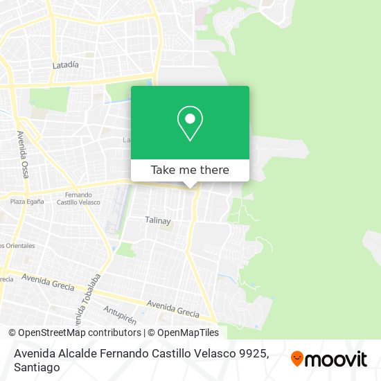 Avenida Alcalde Fernando Castillo Velasco 9925 map