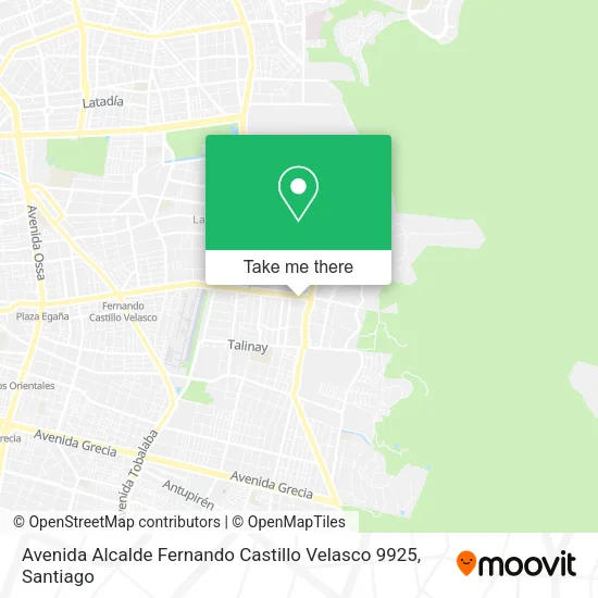 Avenida Alcalde Fernando Castillo Velasco 9925 map