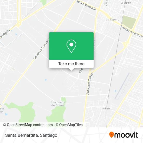 Santa Bernardita map