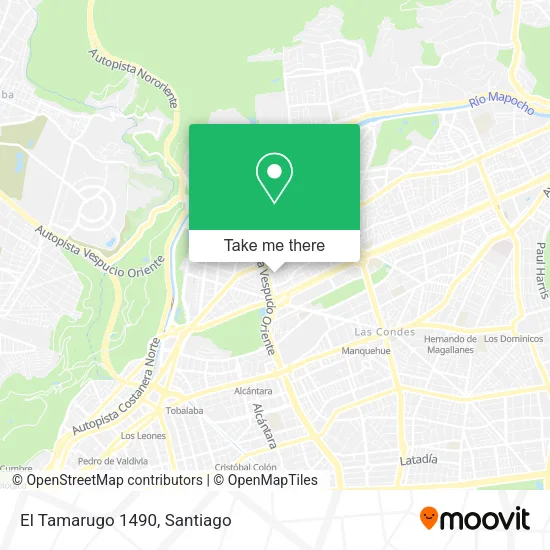 El Tamarugo 1490 map