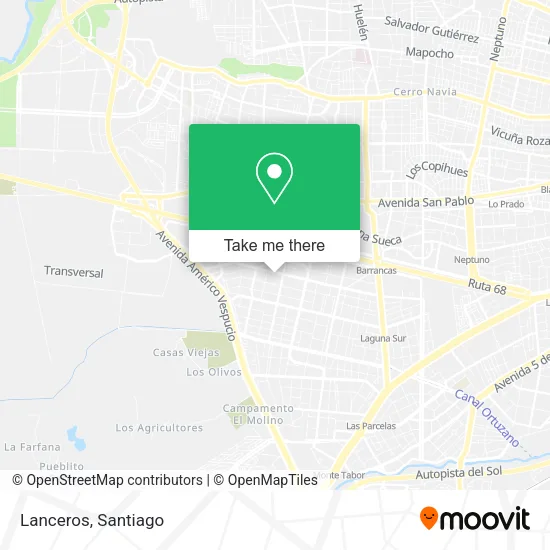 Lanceros map