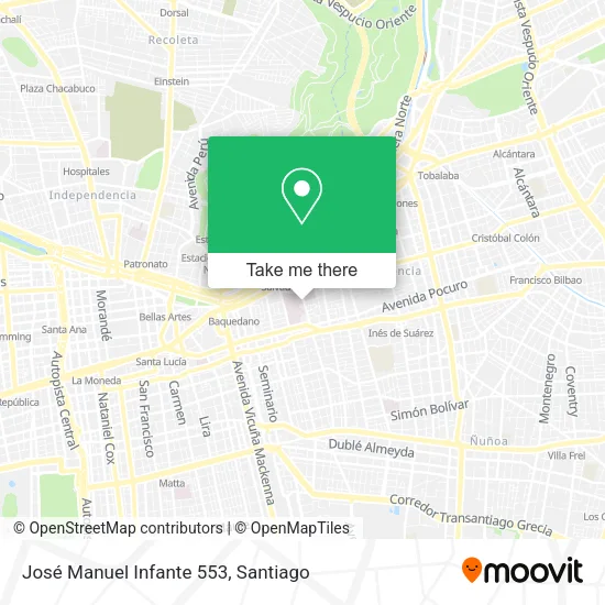 José Manuel Infante 553 map