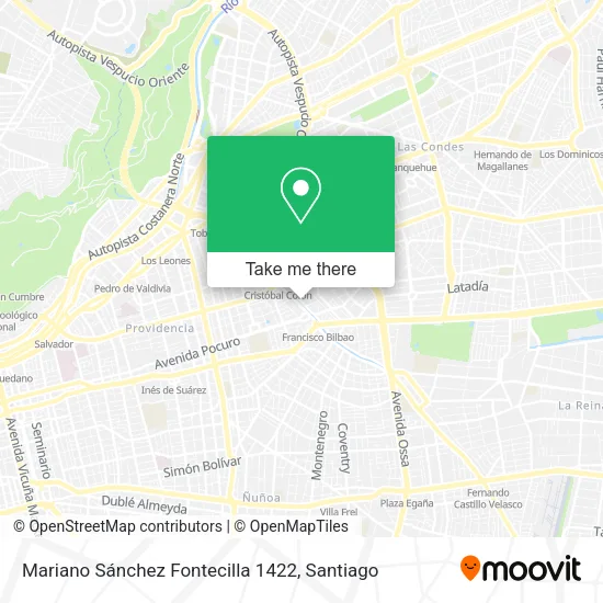 Mariano Sánchez Fontecilla 1422 map