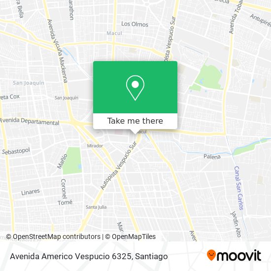 Mapa de Avenida Americo Vespucio 6325