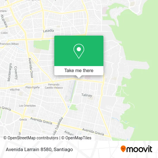 Avenida Larrain 8580 map
