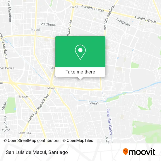 San Luis de Macul map