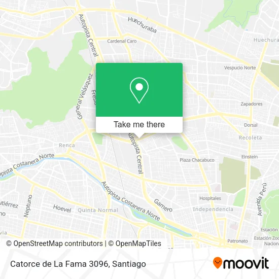 Catorce de La Fama 3096 map