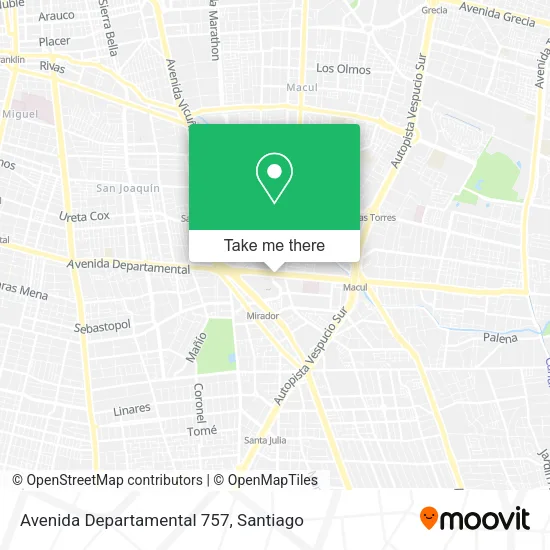 Avenida Departamental 757 map