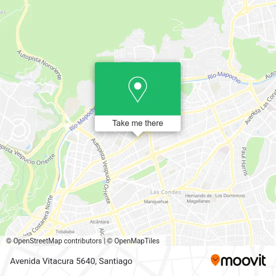 Avenida Vitacura 5640 map