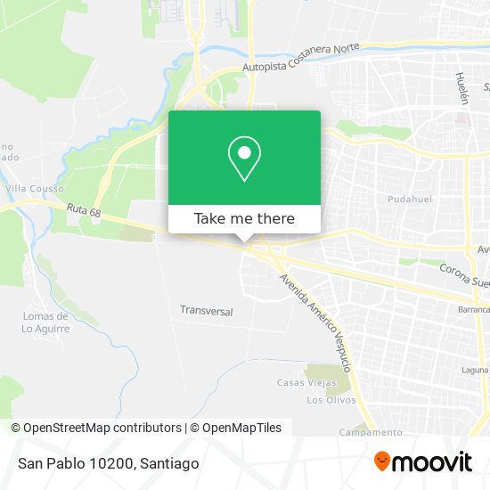 San Pablo 10200 map