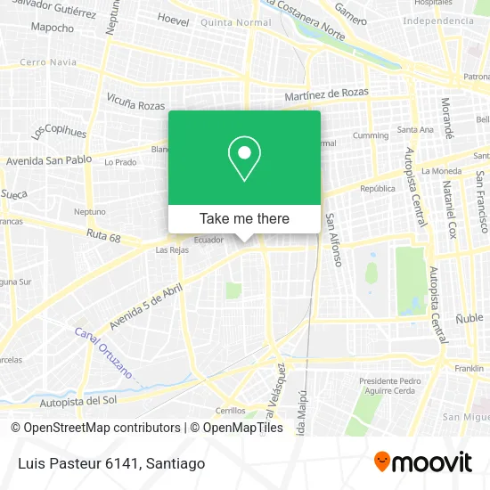 Luis Pasteur 6141 map