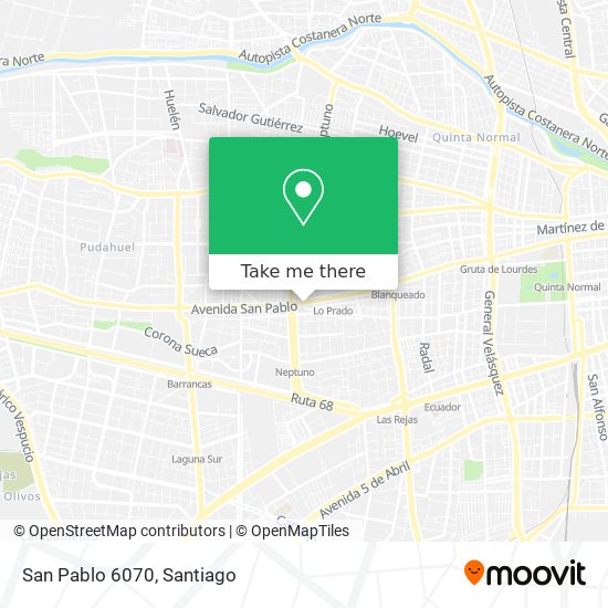 San Pablo 6070 map