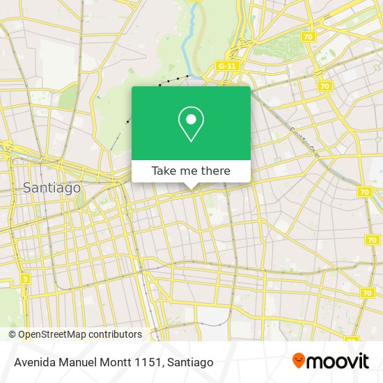 Avenida Manuel Montt 1151 map