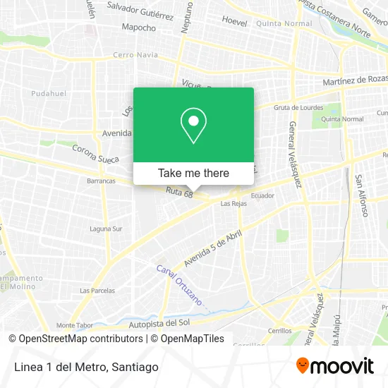Linea 1 del Metro map