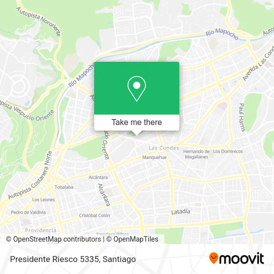 Presidente Riesco 5335 map