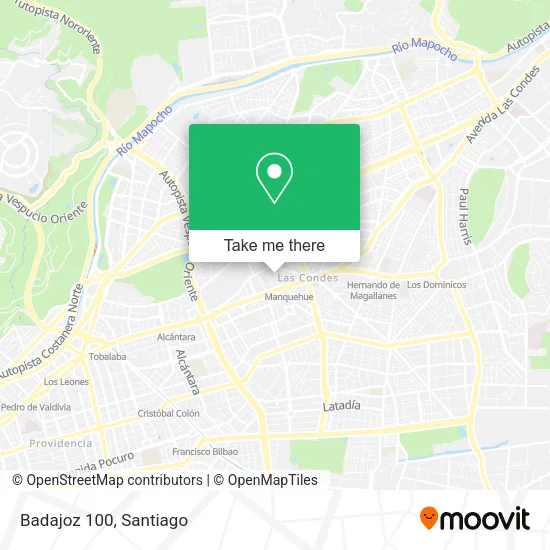 Badajoz 100 map