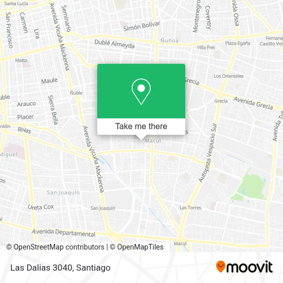 Las Dalias 3040 map
