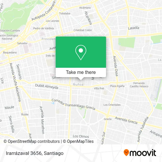 Mapa de Irarrázaval 3656