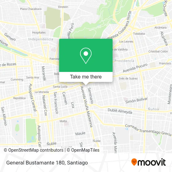 General Bustamante 180 map