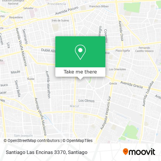 Santiago Las Encinas 3370 map