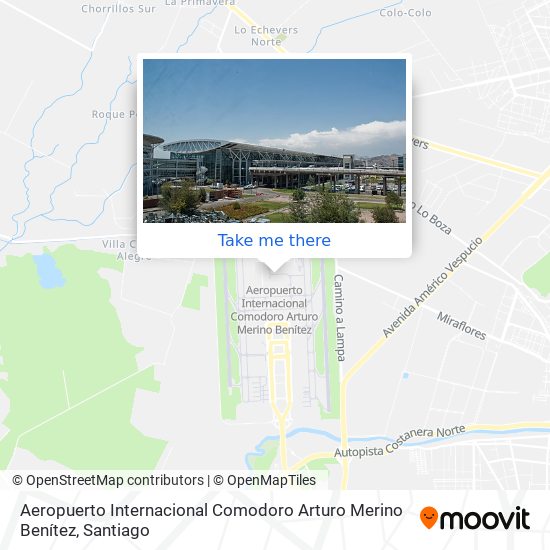 Aeropuerto Internacional Comodoro Arturo Merino Benítez map