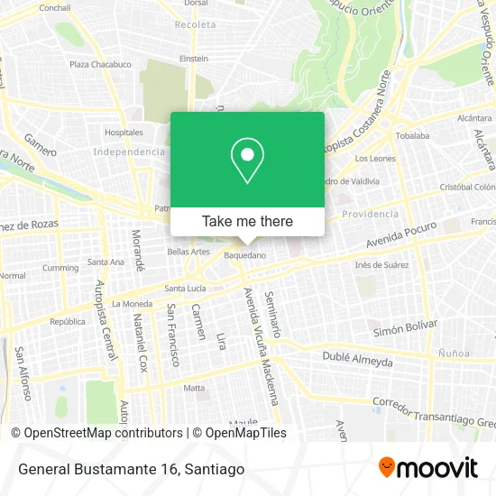 General Bustamante 16 map