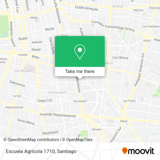 Escuela Agrícola 1710 map
