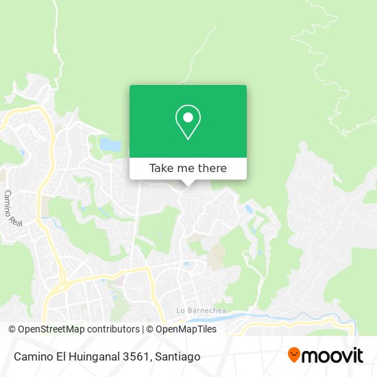 Camino El Huinganal 3561 map
