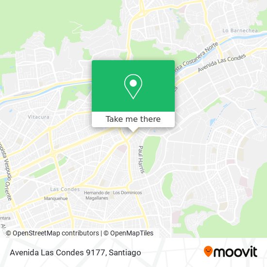 Avenida Las Condes 9177 map