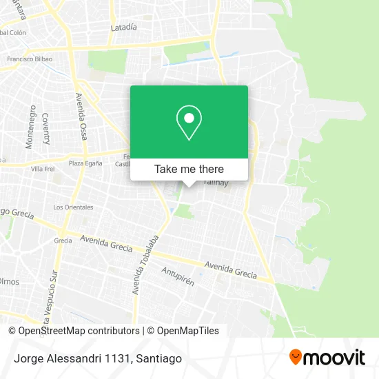 Jorge Alessandri 1131 map