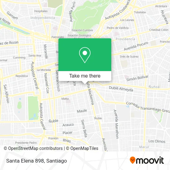 Santa Elena 898 map