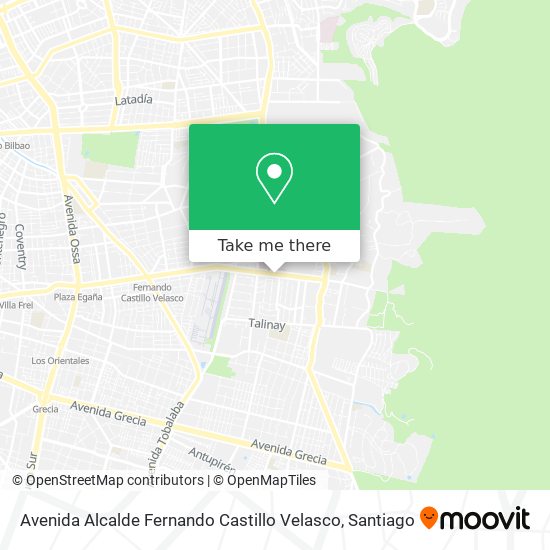 Mapa de Avenida Alcalde Fernando Castillo Velasco