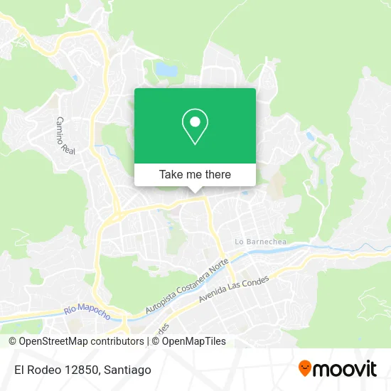 El Rodeo 12850 map