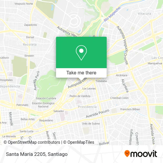 Santa María 2205 map