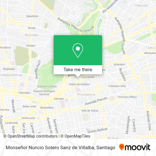 Monseñor Nuncio Sotero Sanz de Villalba map