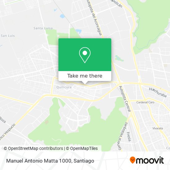 Manuel Antonio Matta 1000 map
