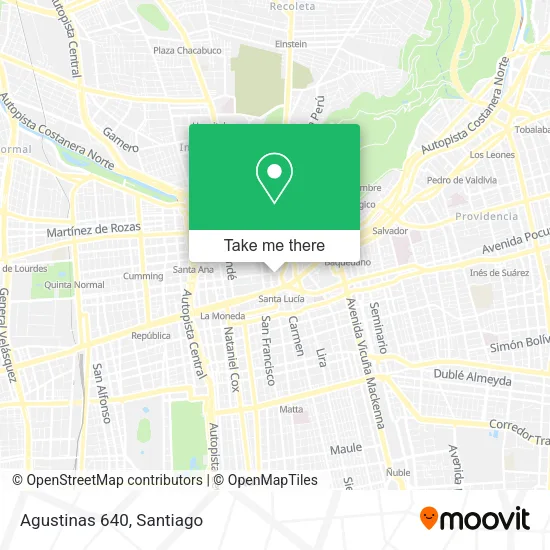 Agustinas 640 map