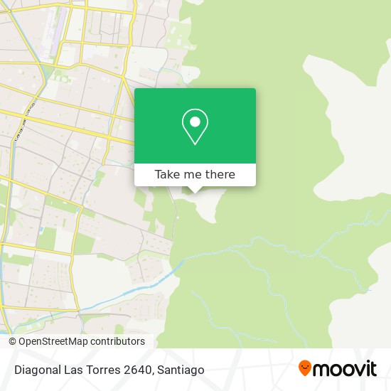 Mapa de Diagonal Las Torres 2640