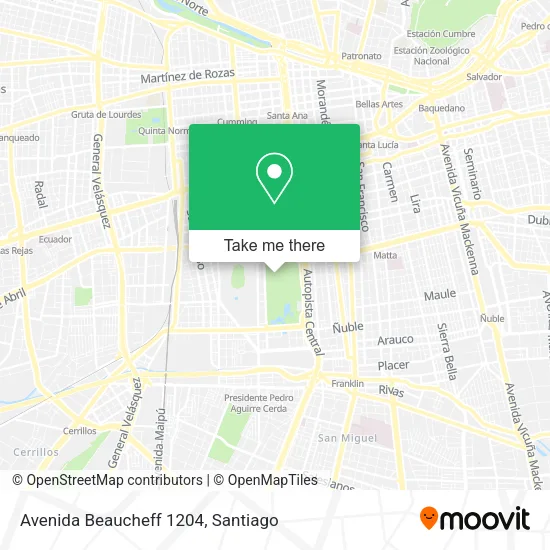 Avenida Beaucheff 1204 map
