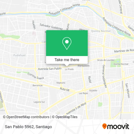San Pablo 5962 map