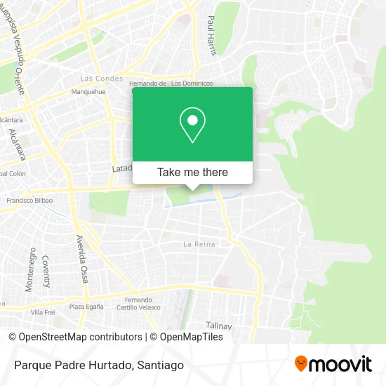 Parque Padre Hurtado map