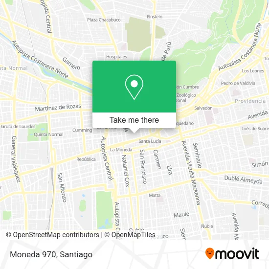 Moneda 970 map