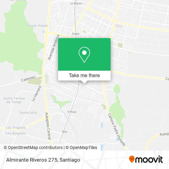 Almirante Riveros 275 map