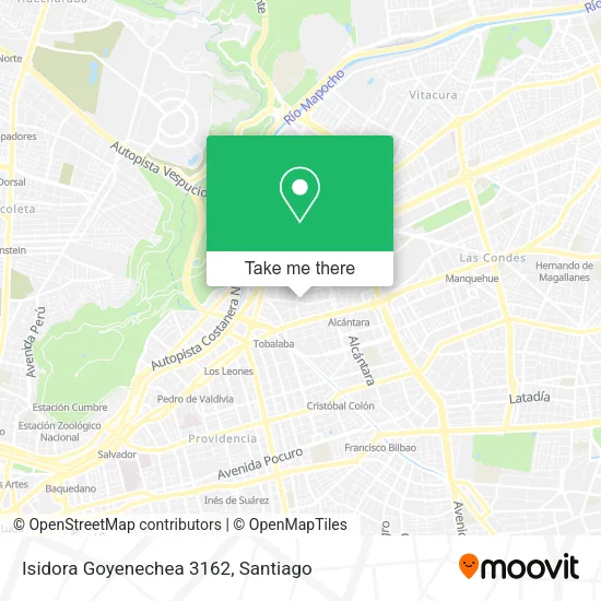 Isidora Goyenechea 3162 map