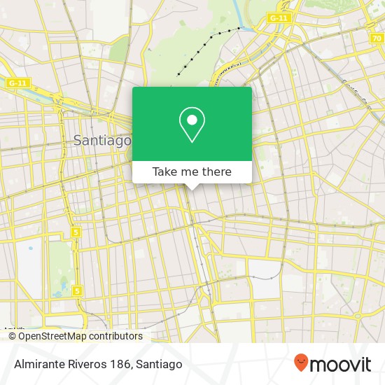 Almirante Riveros 186 map
