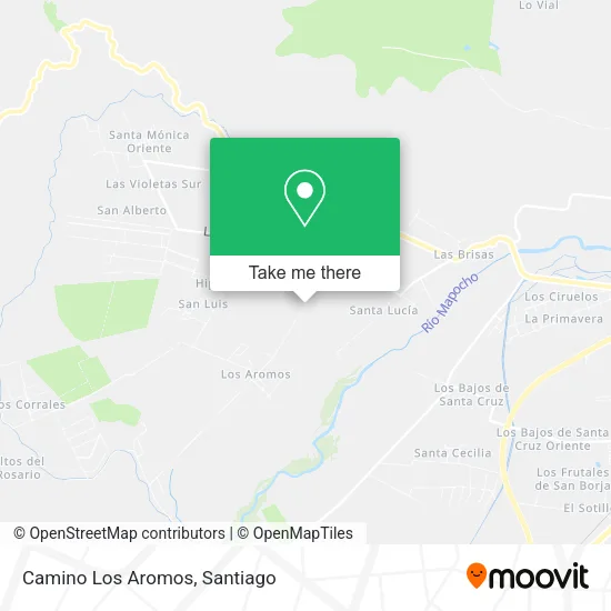 Camino Los Aromos map