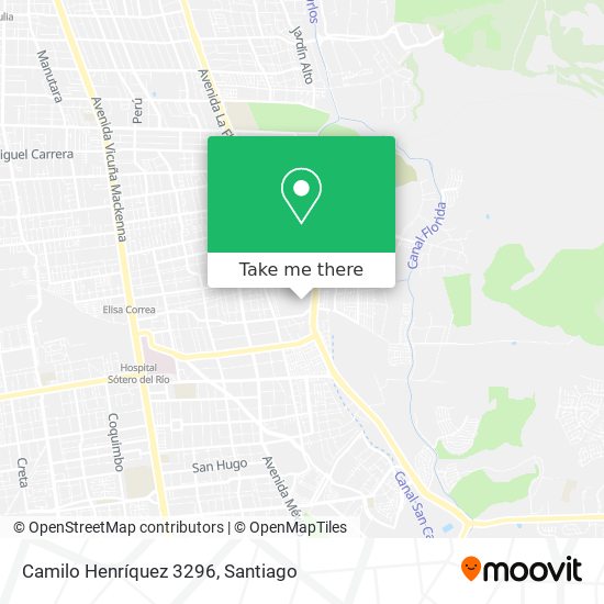 Camilo Henríquez 3296 map
